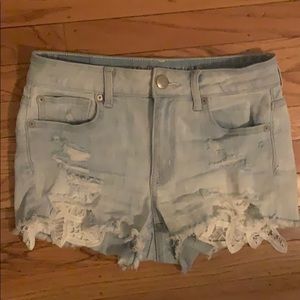 American Eagle High Rise Super Stretch Shorties